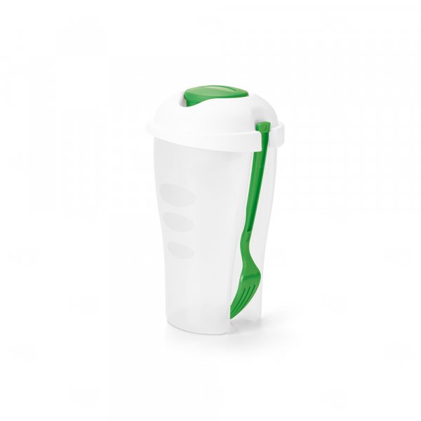 Copo para Salada 850mL Personalizado com Garfo e Molheira 