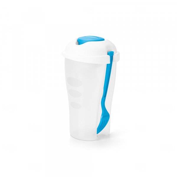 Copo para Salada 850mL Personalizado com Garfo e Molheira 