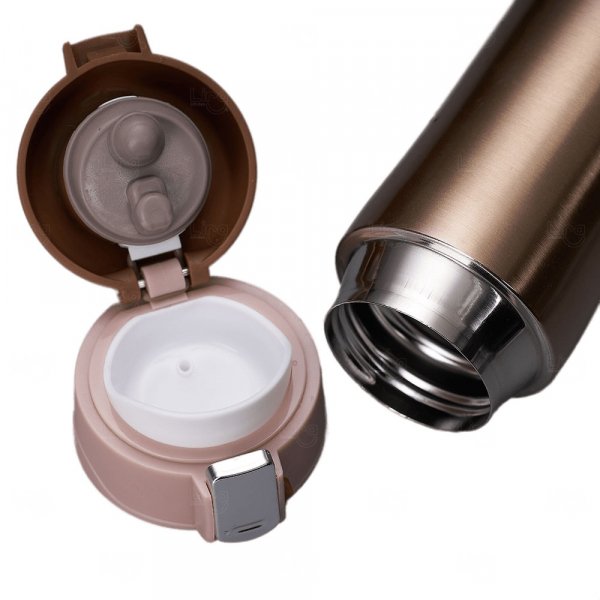 Garrafa Térmica Inox Colorida 450ml com Trava 