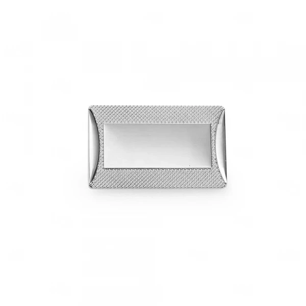 Plaquinha Metálica Brilhante 4 x 2,5 cm Personalizada