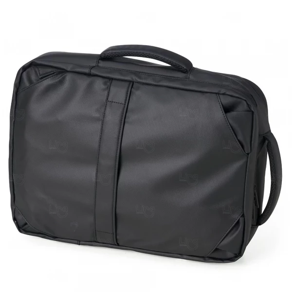 Mochila Couro Sintético 22L com USB Personalizada 