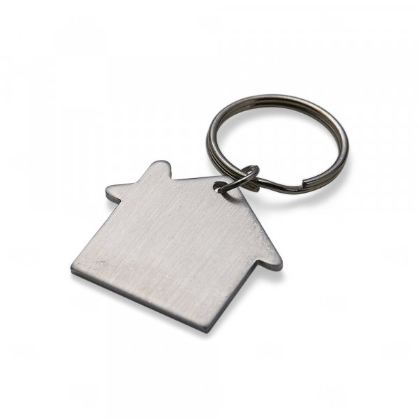 Chaveiro de Metal em Formato de Casa Personalizado 