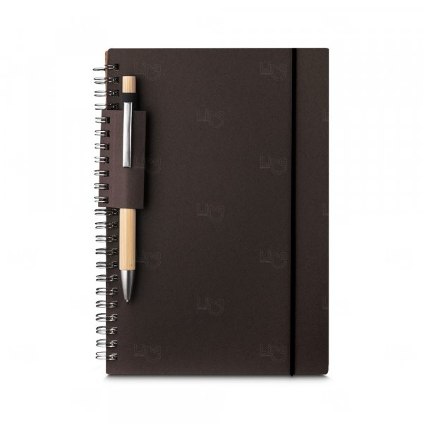 Caderno A5 de Papel Reciclado Personalizado - 21 x 15 cm 