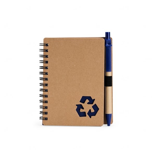 Caderno Ecológico com Caneta Personalizado - 13x10,5 cm 