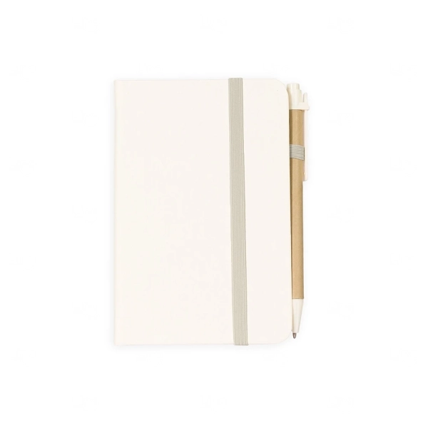 Moleskine em Fibra de Trigo com Caneta Personalizada - 14x9,3cm 