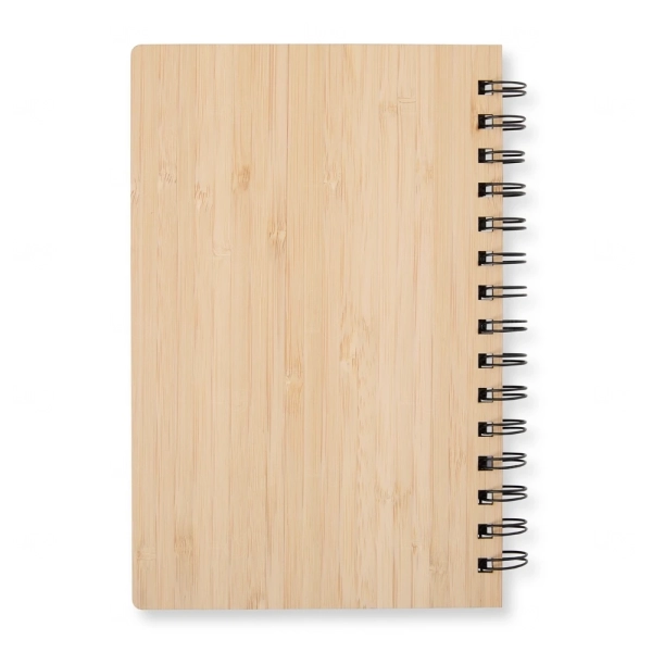 Caderno em Bambu Capa Vazada Personalizado - 21x14,6 cm 
