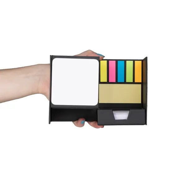 Porta Lápis com Quadro Branco e Bloco de Notas Personalizado em papel colorido 