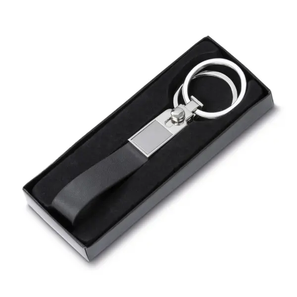 Chaveiro de Metal com Couro Sintético Personalizado 