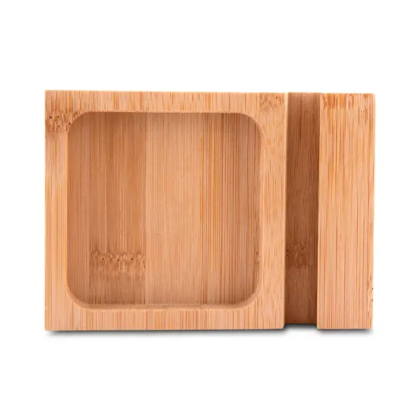Porta Objetos/Smartphone em Feltro e Bambu Personalizado 