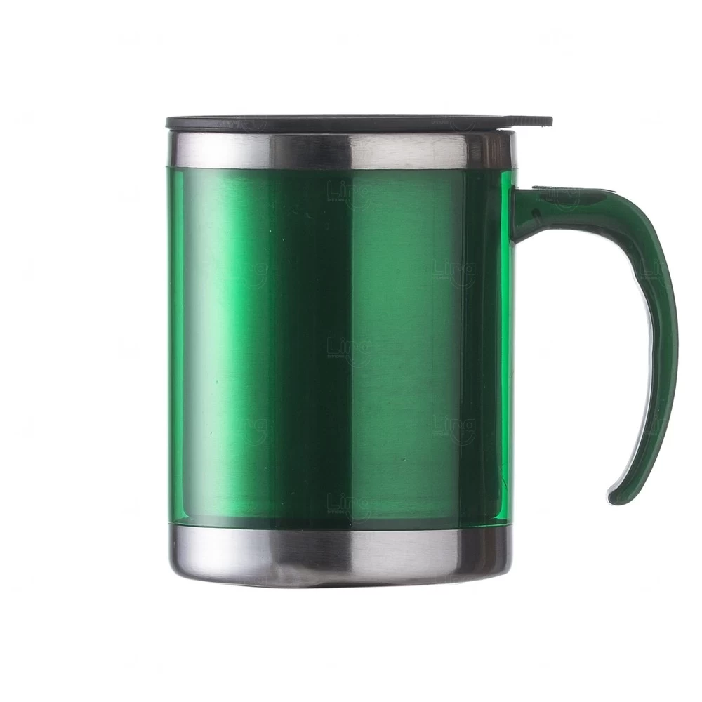 Caneca em Inox e Acrílico 400ml Personalizada 
