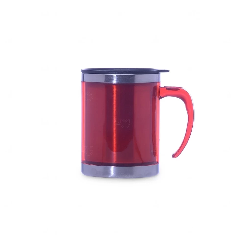 Caneca em Inox e Acrílico 400ml Personalizada 