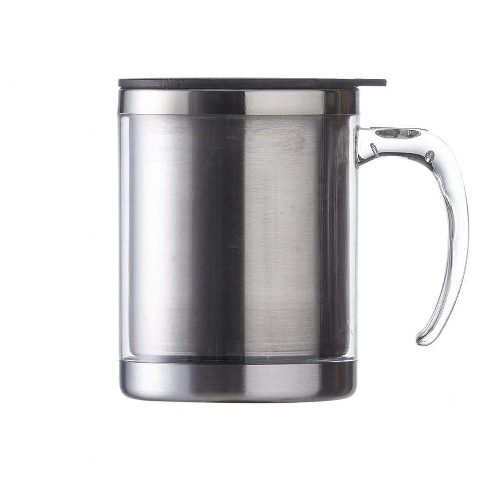 Caneca em Inox e Acrílico 400ml Personalizada 