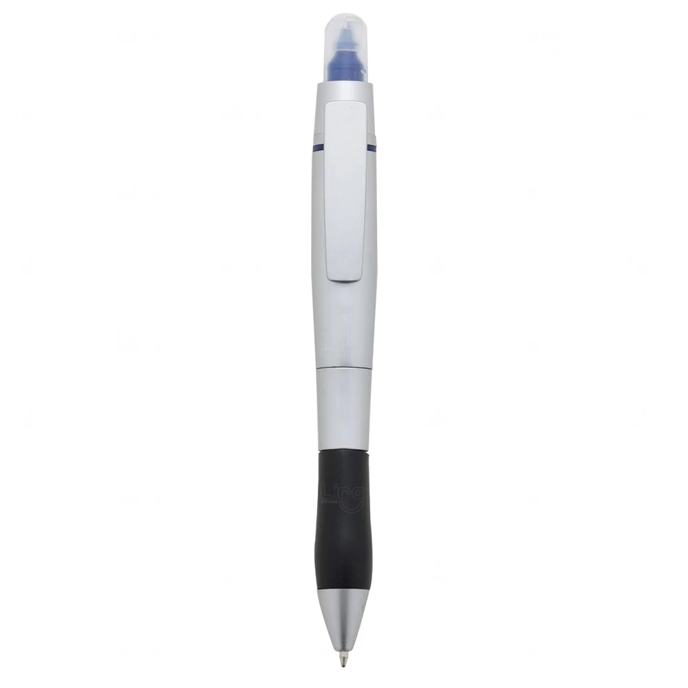 Caneta Marca Texto em Plástico Personalizada Azul