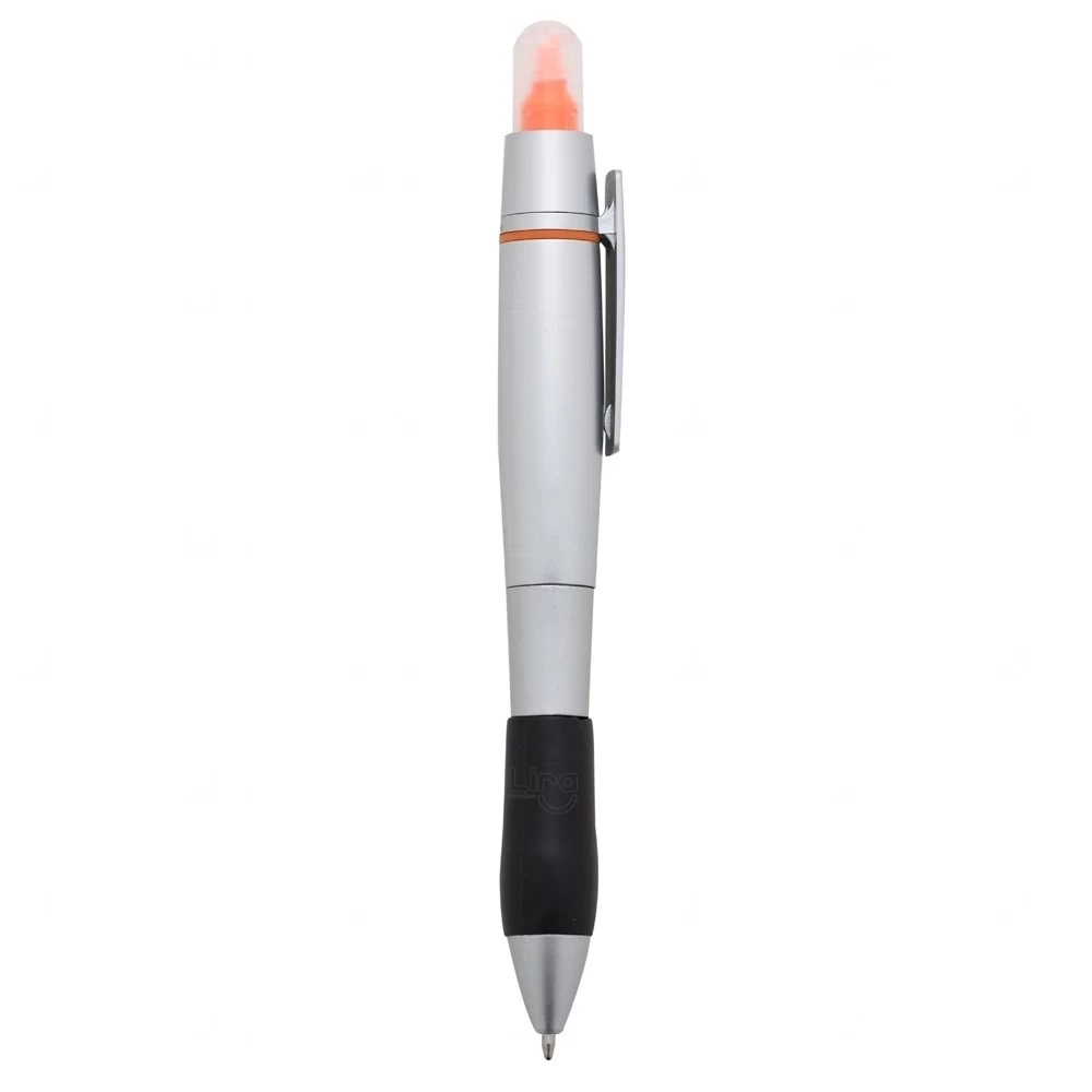 Caneta Marca Texto em Plástico Personalizada Laranja