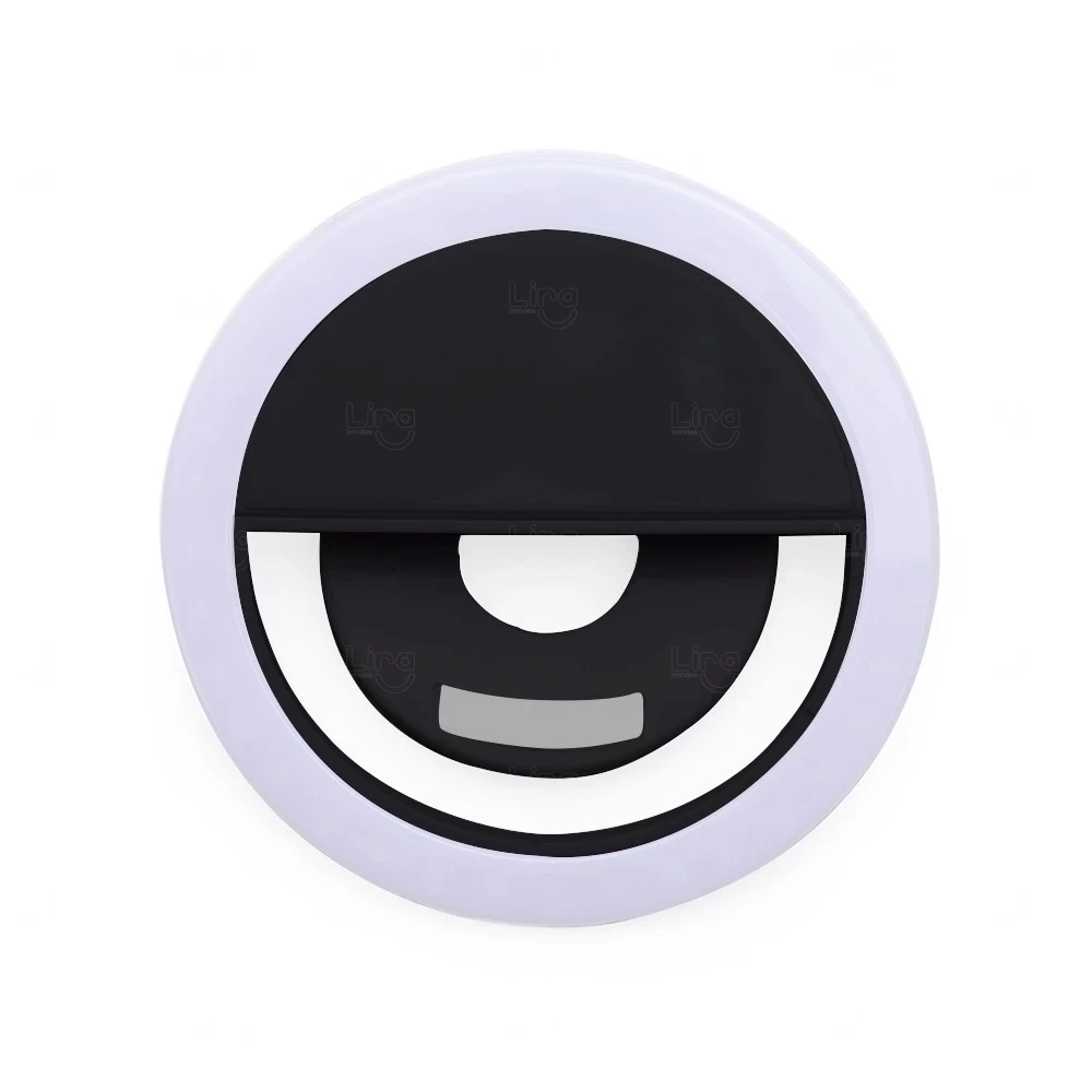 Anel de Iluminação para Selfie Celular Personalizado Preto