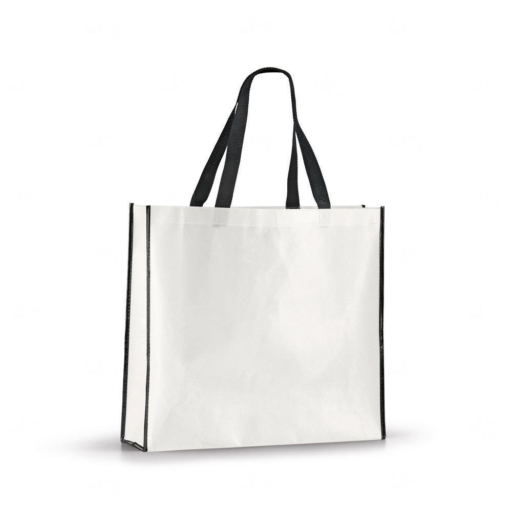 Sacola de Compras em TNT Personalizada - 42 x 38 cm Branco