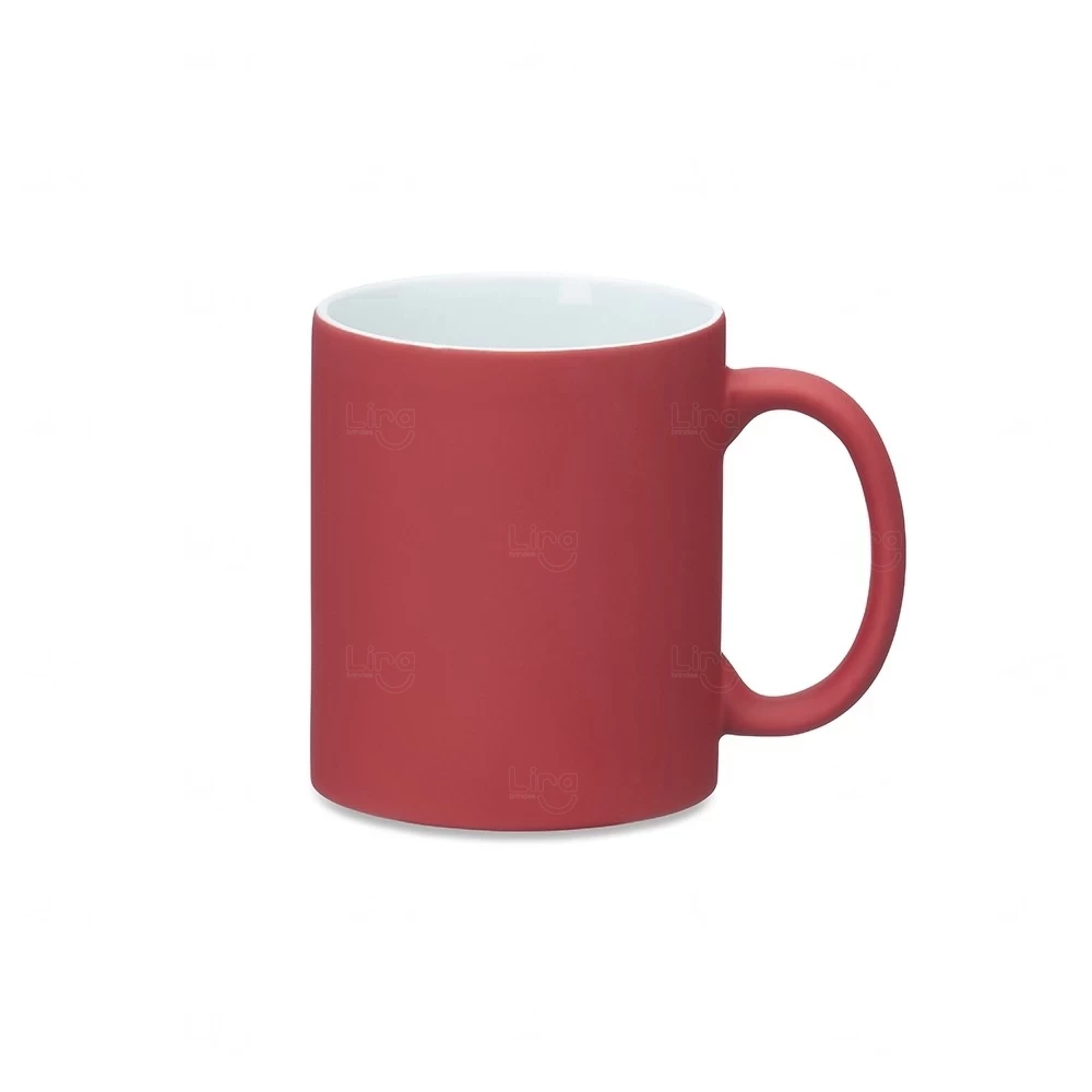 Caneca Mágica de Cerâmica 350ml Personalizada Vermelho