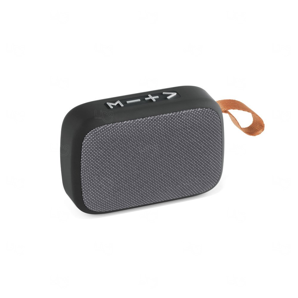 Caixa de Som Personalizada com Rádio FM e Microfone 