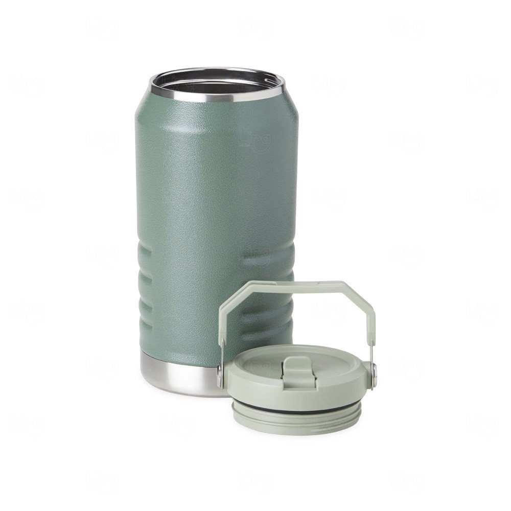 Garrafa Térmica Inox 1,1L com Alça e Bico Flip Personalizada 
