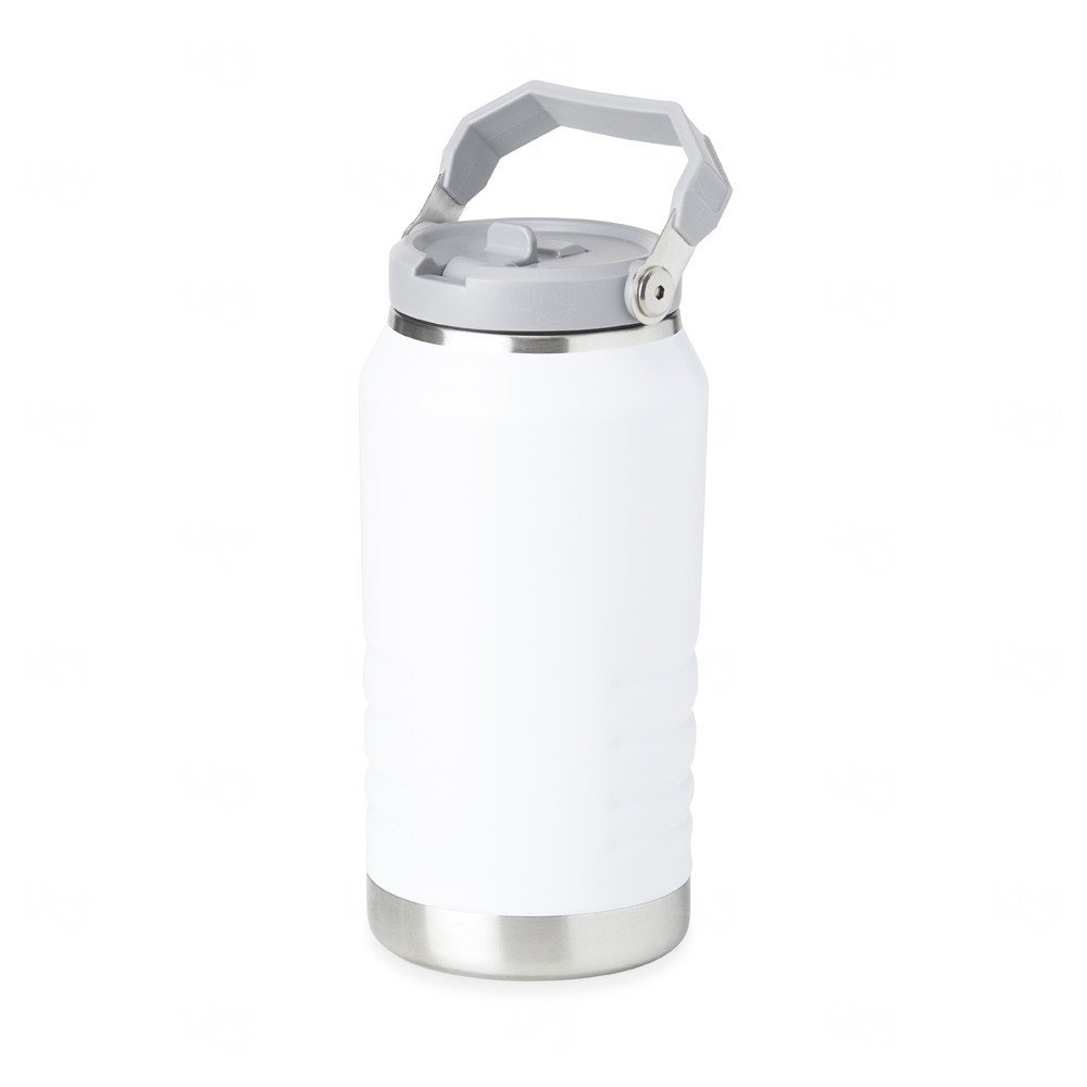 Garrafa Térmica Inox 1,1L com Alça e Bico Flip Personalizada 