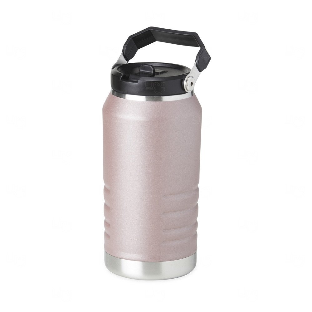 Garrafa Térmica Inox 1,1L com Alça e Bico Flip Personalizada 