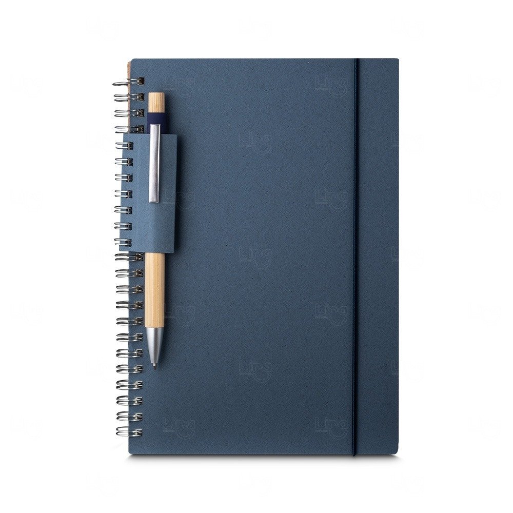 Caderno A5 de Papel Reciclado Personalizado - 21 x 15 cm 