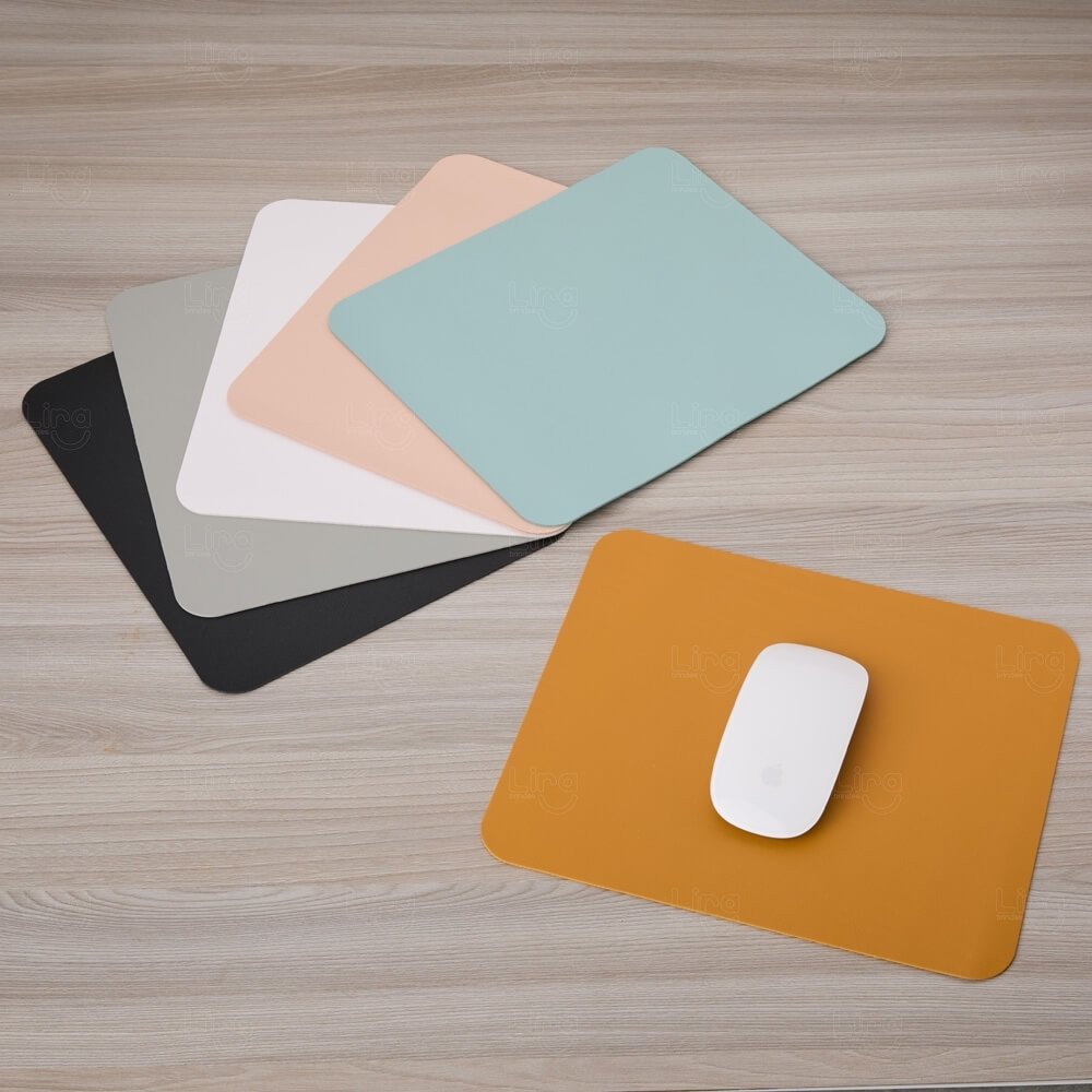 Mouse Pad em Couro Sintético Personalizado 
