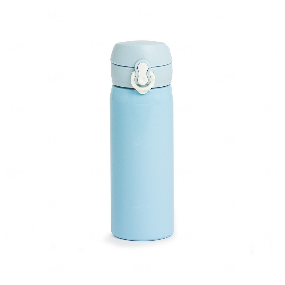 Garrafa Inox com Botão de Trava Personalizada - 500ml 