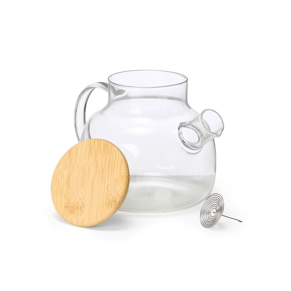 Chaleira de Vidro com Infusor Personalizada - 1 Litro 