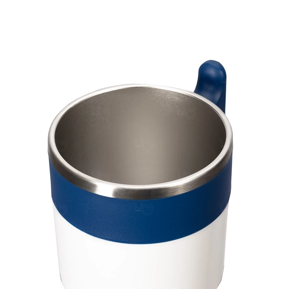 Caneca Inox 350ml com Tampa Personalizada 